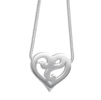 Silver Heart Pendant with Chain