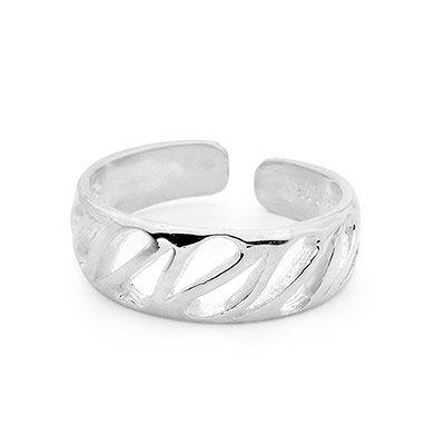 Artistic Design Silver Toe Ring