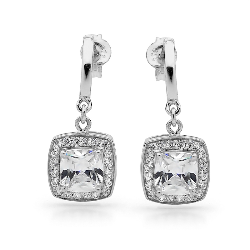 Cubic Zirconia Dress earrings - Silver