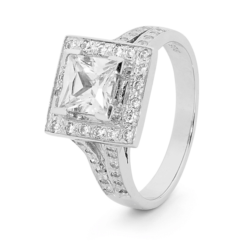 Princess Cut Celebrity style Ring