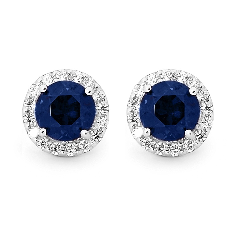 Sterling Silver Sapphire Earrings