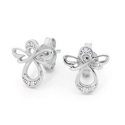 Sterling Silver Angel Earrings