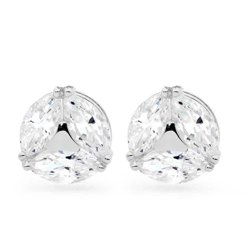 Sterling Silver Earrings with CZ