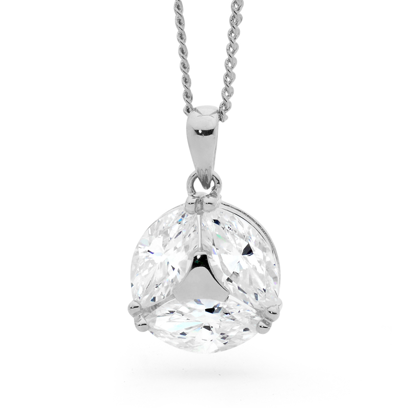 Sterling Silver Pendant with CZ