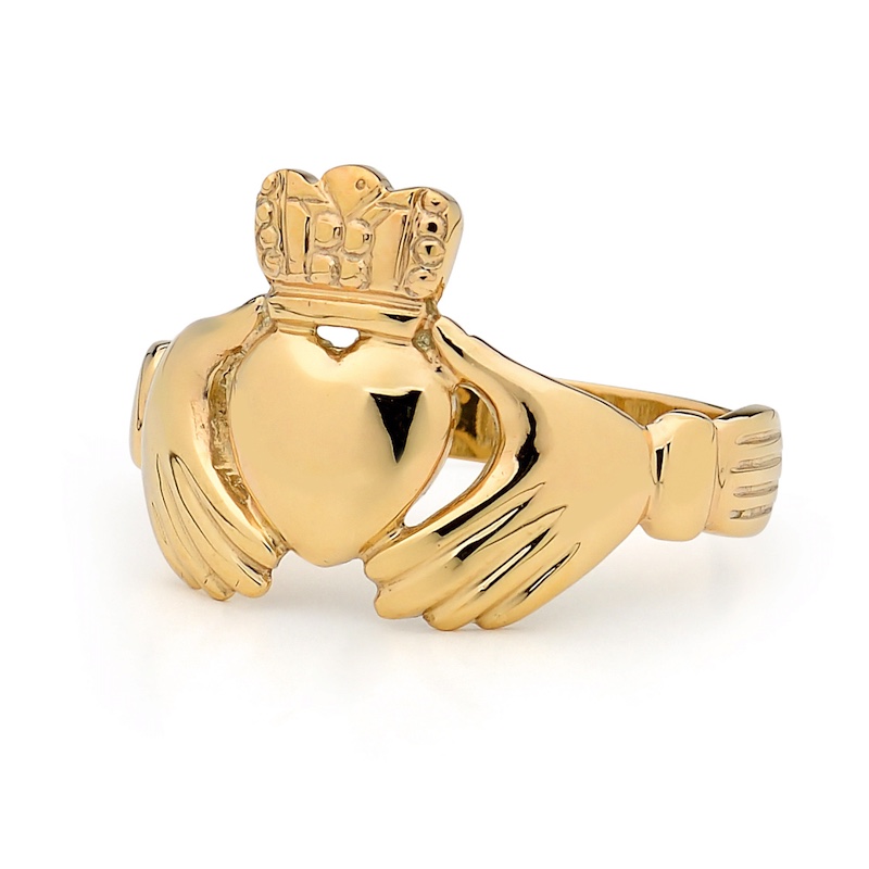 Mens Irish Claddagh Ring