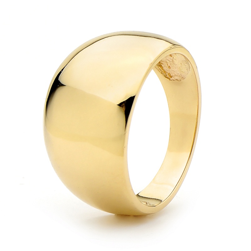 Gold Ring - Wide Dome