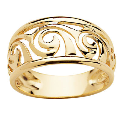 9 carat yellow gold dress ring