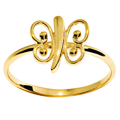 Gold Butterfly Ring