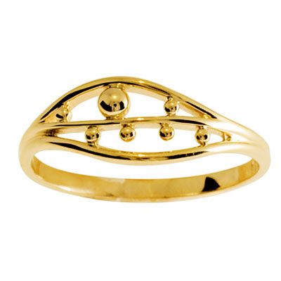 Modern Gold Ring &quot;Peas in a Pod&quot;
