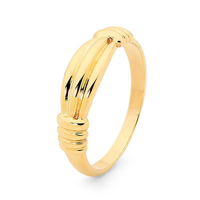 Solid Gold Dress Ring