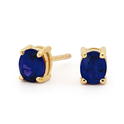 Sapphire Stud Earrings "Classic"