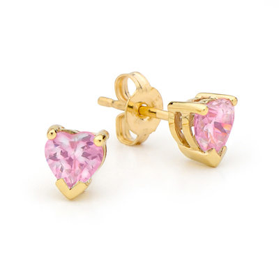 Pink Cubic Zirconia Earrings