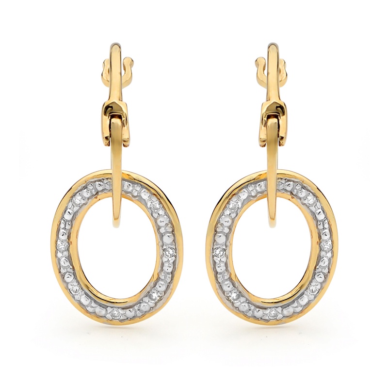 Comfort Yellow Gold Circle Earrings