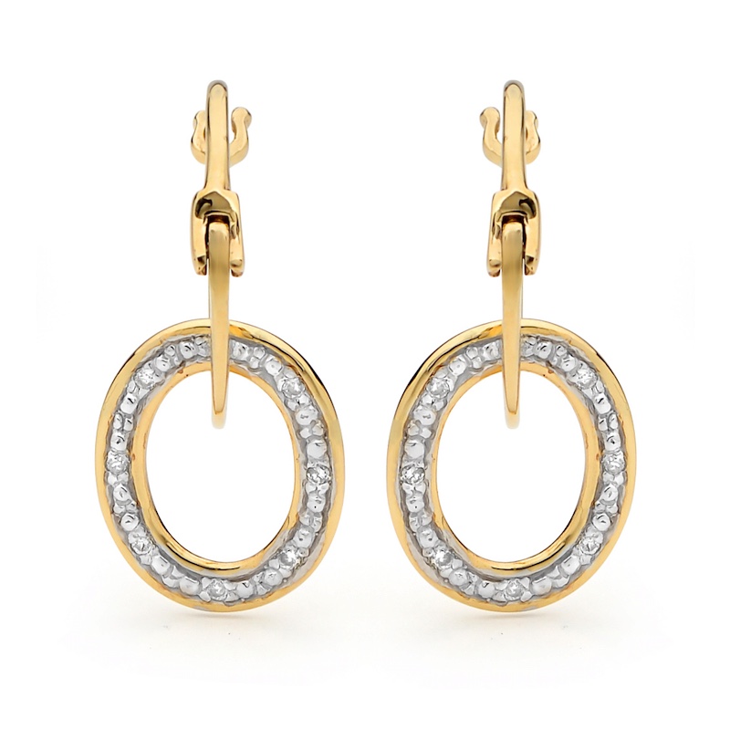 Comfort Yellow Gold Circle Earrings