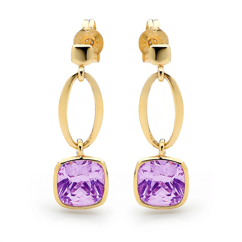 Amethyst Drop Earrings