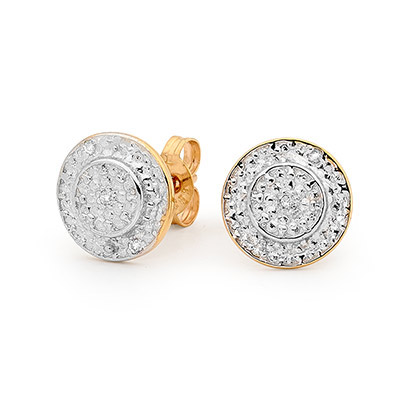 Diamond Encrusted Halo Earrings