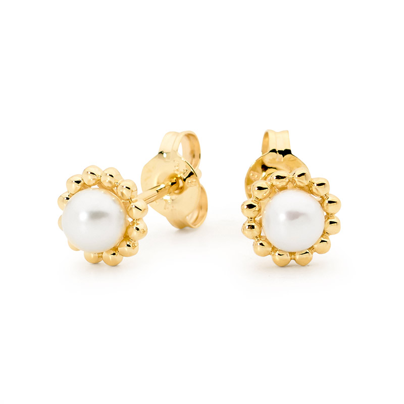 Cute Freshwater Pearl Studs- Micro Gems