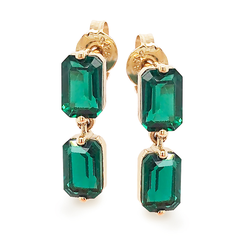 Emerald Drop Earrings