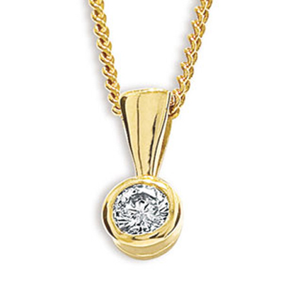 Diamond Solitaire Pendant - 0.25 Carat