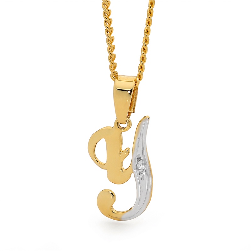 Diamond Initial Pendant Y