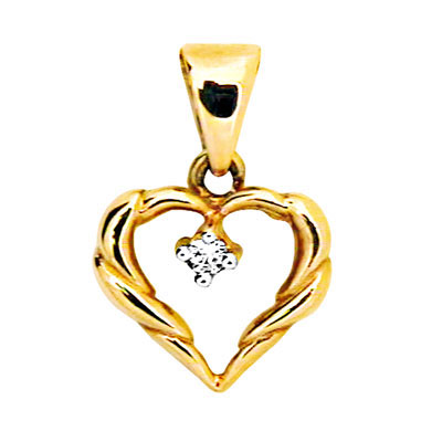 Diamond Set Heart Pendant