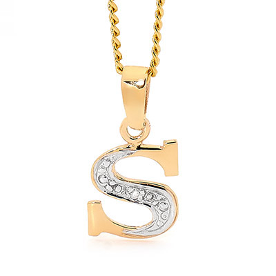 Diamond Set Block Initial S