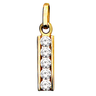 Five Stone Zirconia Pendant