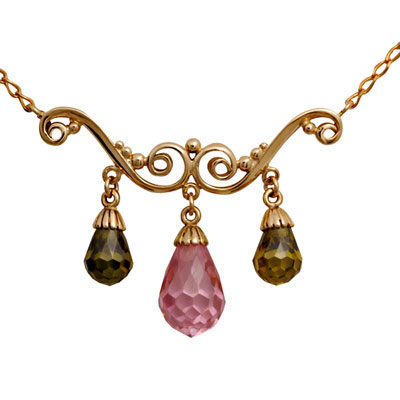 Gold and Gemstone Necklace