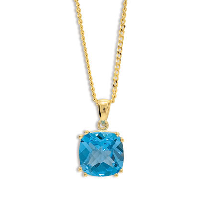 Blue Topaz Pendant