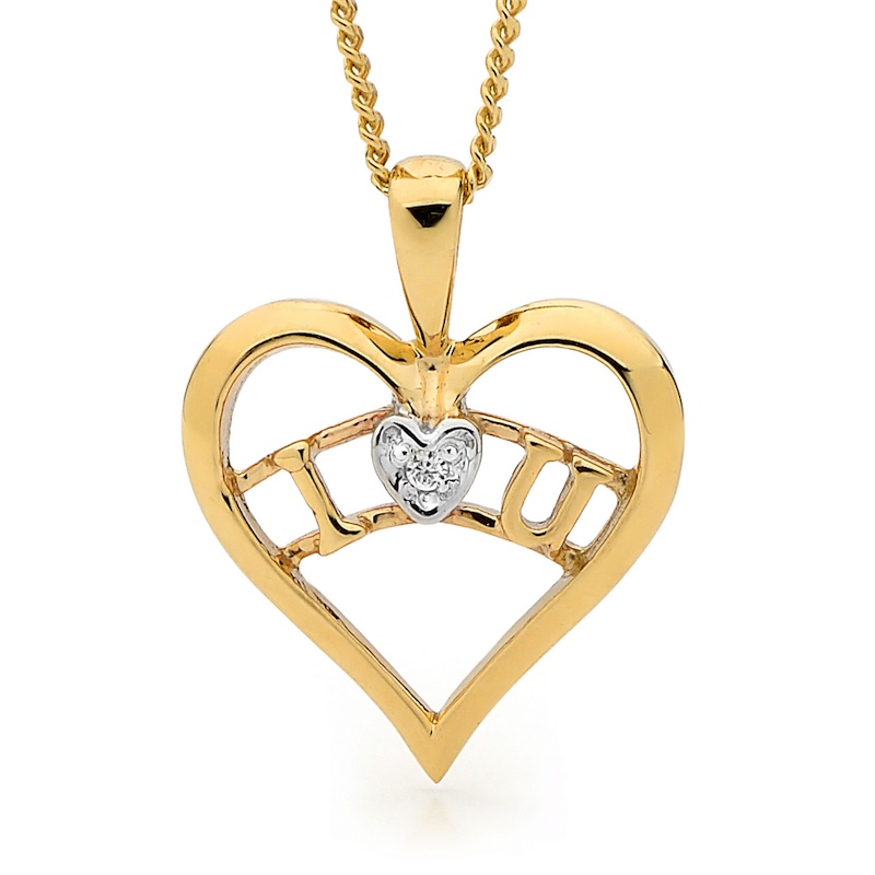 I Love You - Heart Pendant