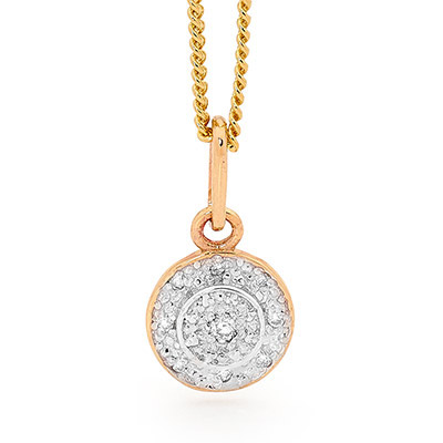 Diamond Encrusted Halo Pendant