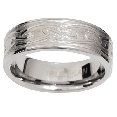 Tungsten Ring "Celtic knots" US size 8