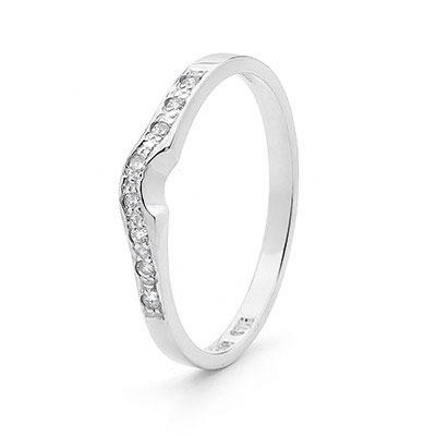 White Dianne Wedding Ring - Platinum 950