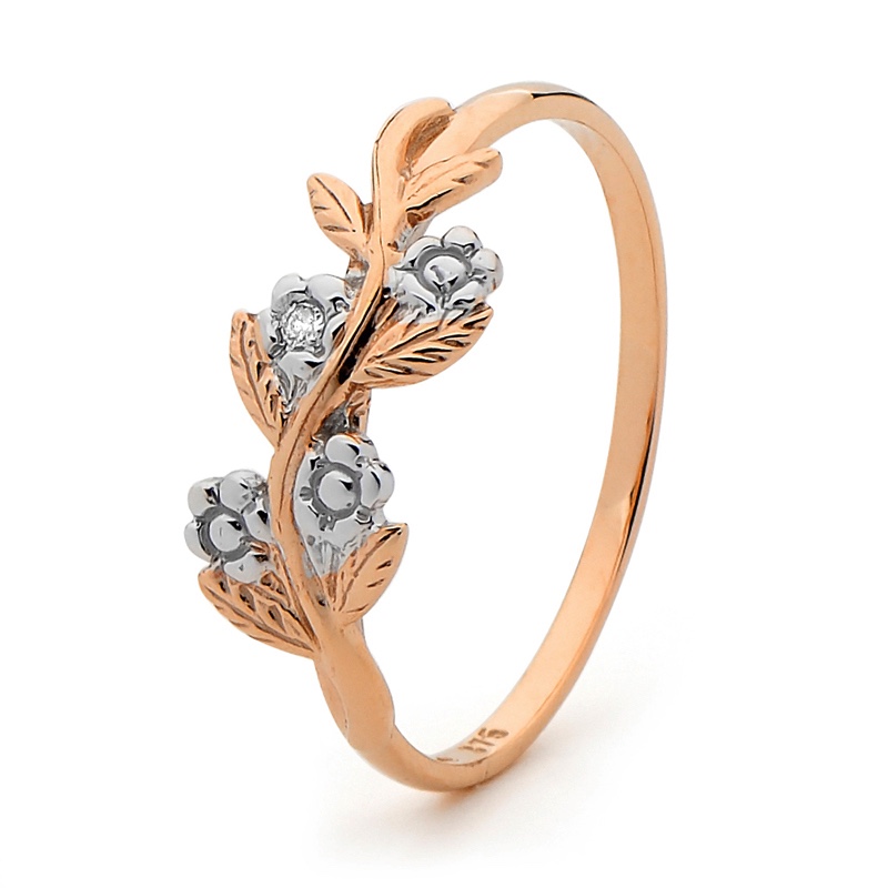 Rose Gold Ring &quot;Forget Me Not&quot;