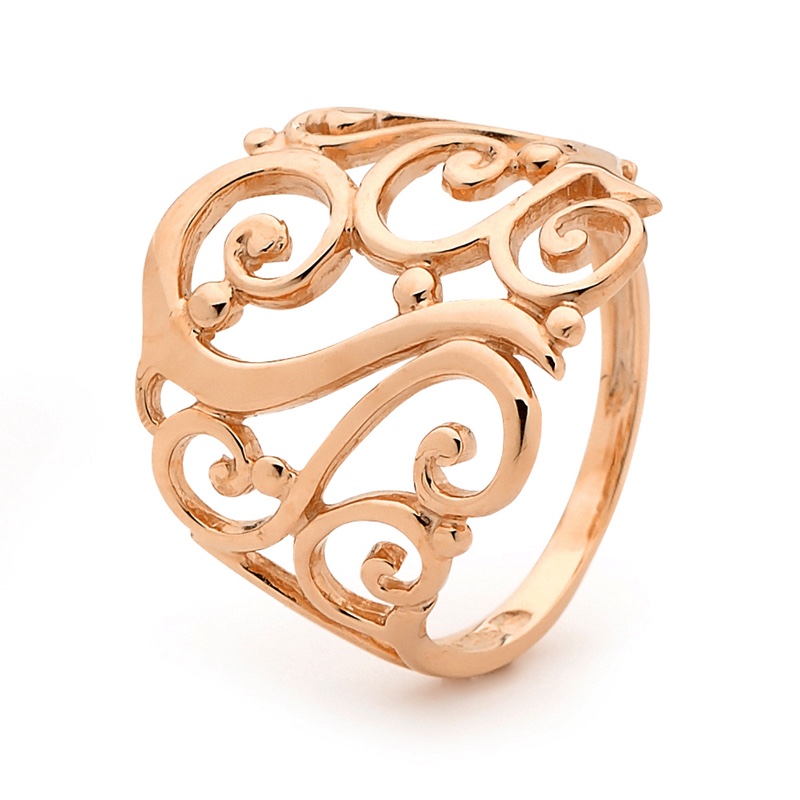 Gold Ring - Rose Gold - Floral