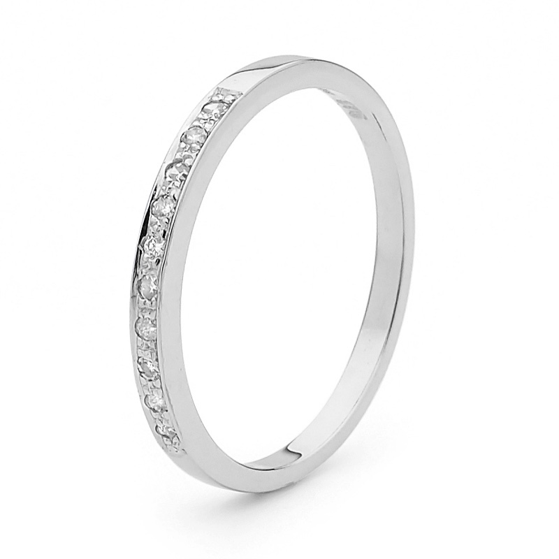 Diamond Set Wedding Ring - 0.10 carat