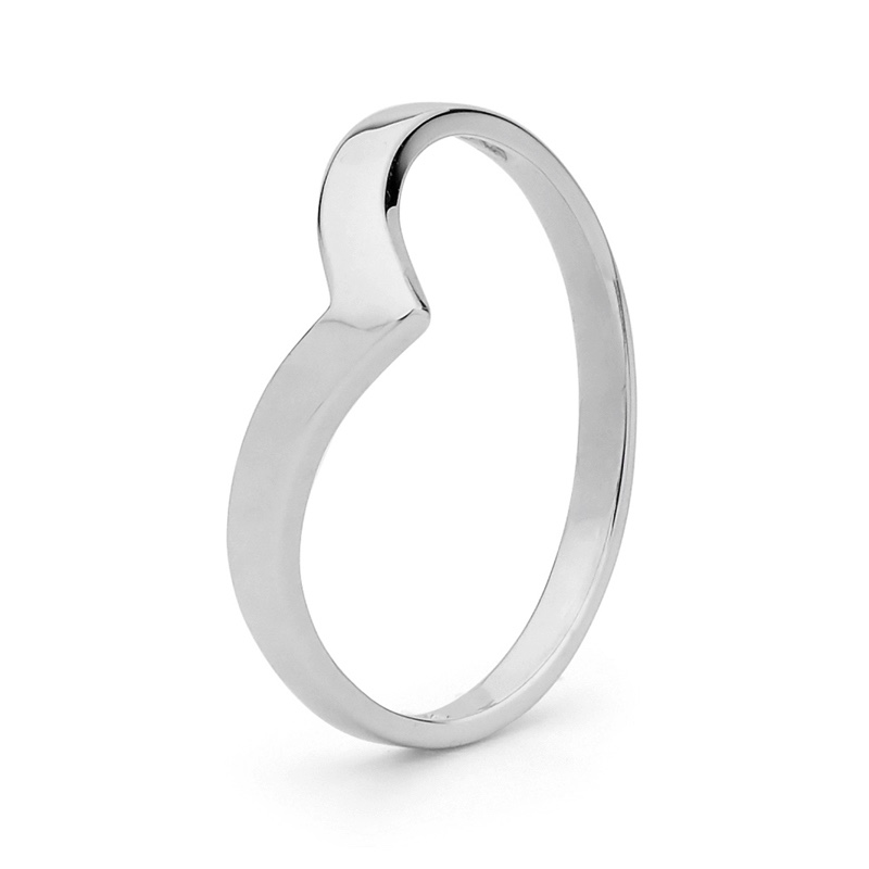 Gold Ring - White Gold -Wishbone