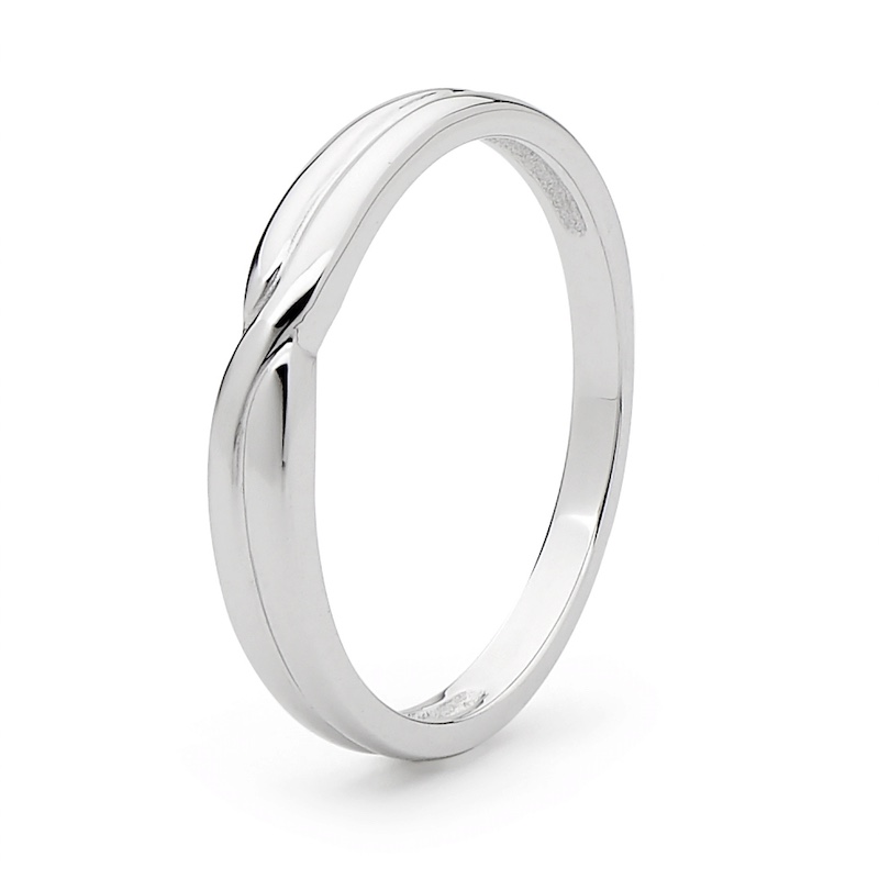 White Gold Wedding Ring - Eva