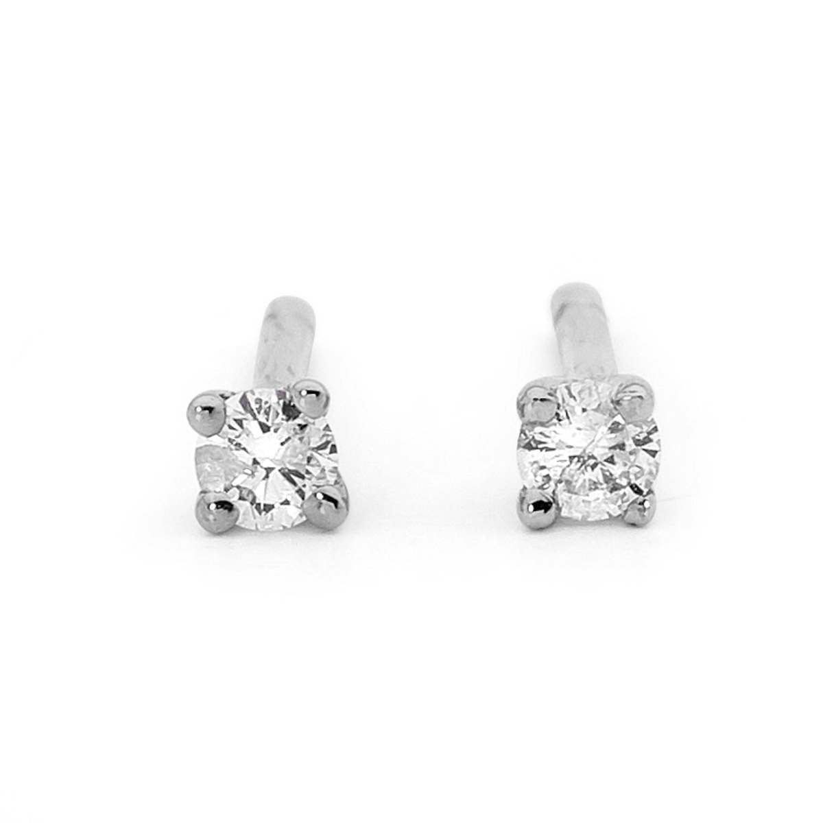 Diamond Solitaire Studs - 0.10 Carat (TDW)