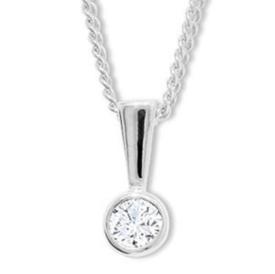 Classic Solitaire Diamond Pendant