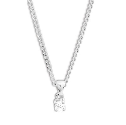 White Gold Diamond pendant - 0.10 carat