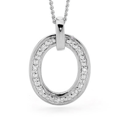 Diamons Set Circle of Life Pendant